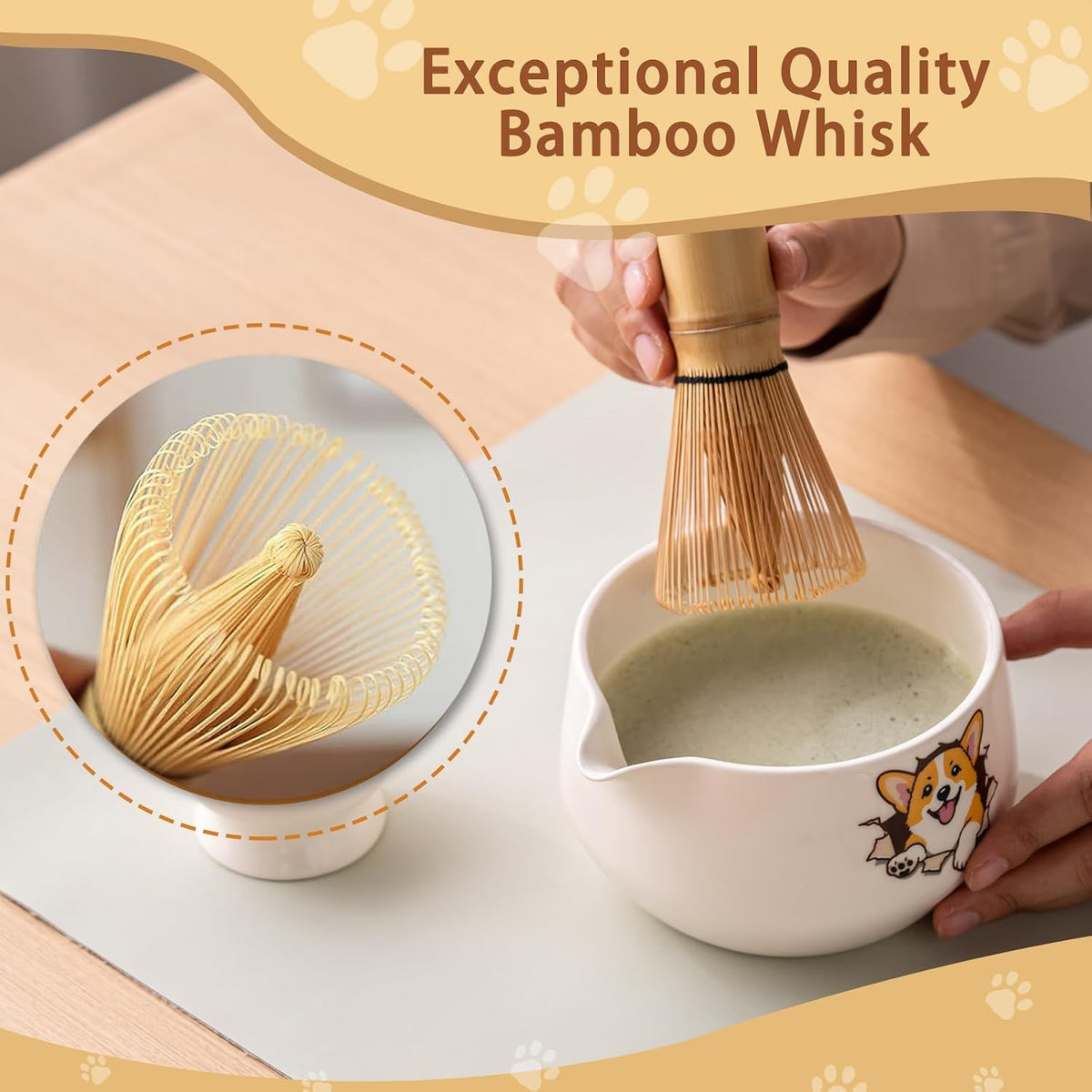 Matcha Set, 17 OZ Matcha Bowl, Matcha Kit for Matcha Lovers.