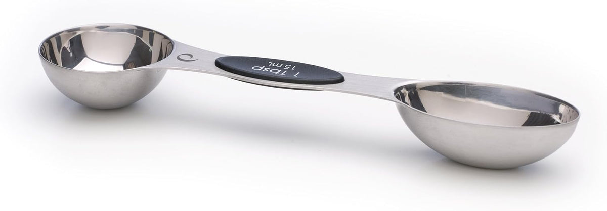 Magnetic Measuring Spoons, Set of 5 – Black, Easy to Store with Magnetic Design (Rose Gold)