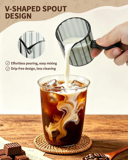 2Pcs Espresso Cups 4oz, V-Spout Espresso Shot Cups, Coffee Accessories/Gift