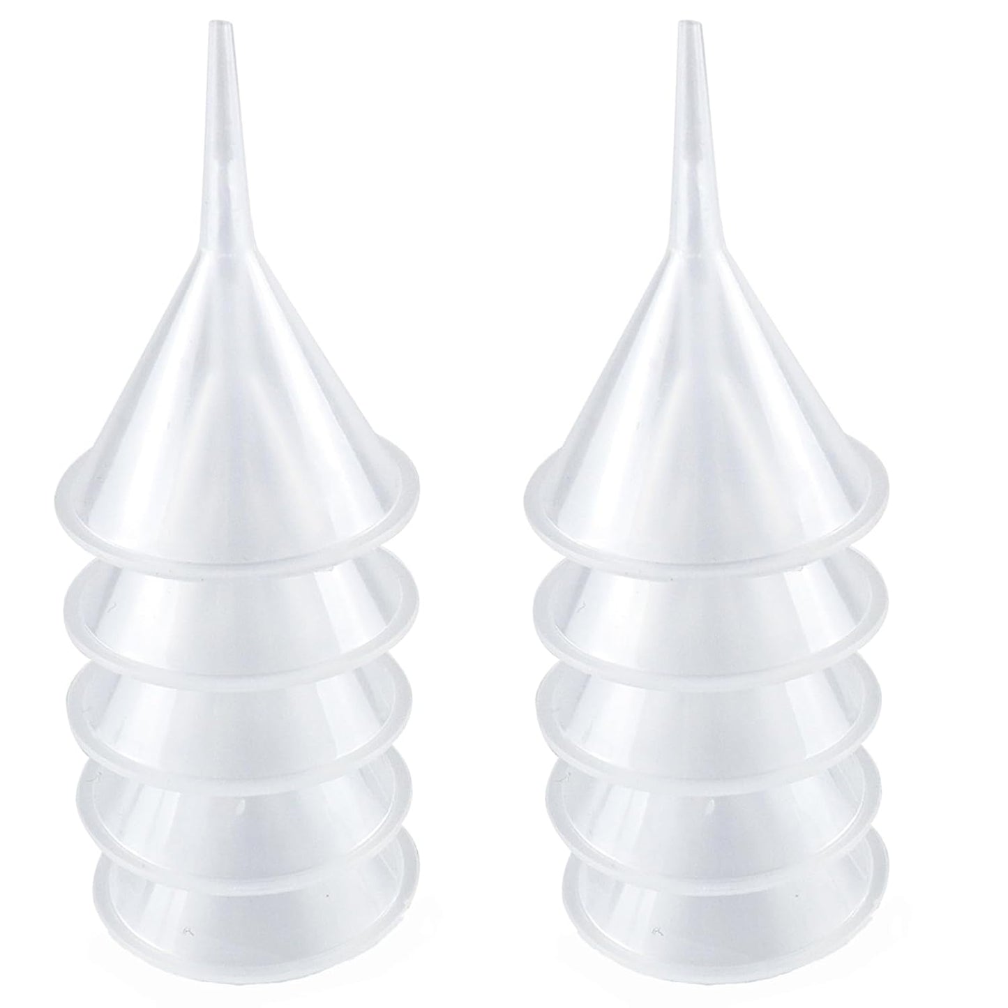 Mini Funnel 10 Pcs Kitchen Use Funnels Small Narrow Neck Plastic Urn Filling Tool for Lab Bottle,Sand Painting,Perfume,Spice,Powder,Essential Oil,Kitchen Food Grade Plastic,Water Bottle