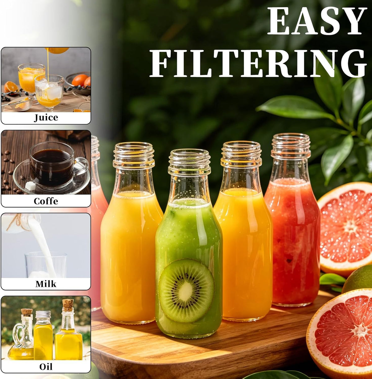 4 Pieces 200 Mesh Strainer, Nylon Straining for 5 Inch Kitchen Funnels Reusable Easy to Clean Food Filter Strainer for Cooking Oil Milk Juice Wine Cheese Whey Grease Coffee grease filter Chia Seeds