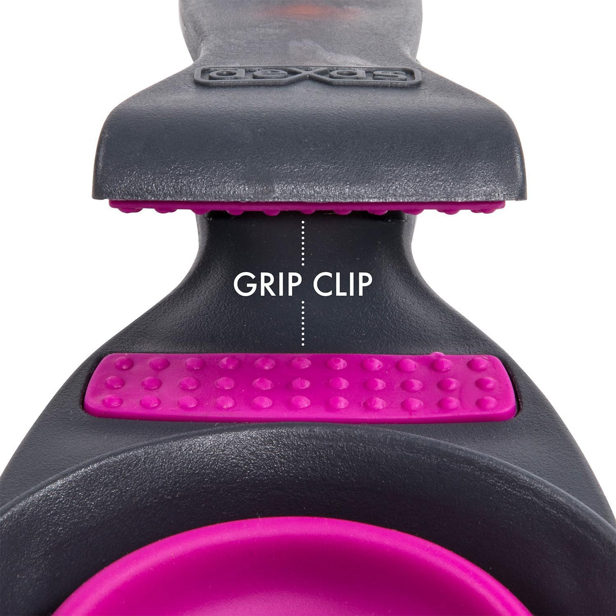 Popware for Pets Collapsible Klip Scoop, 3-in-1 Pet Food Scoop, Measuring Cup and Bag Clip, 1/2 Cup Capacity, Pink