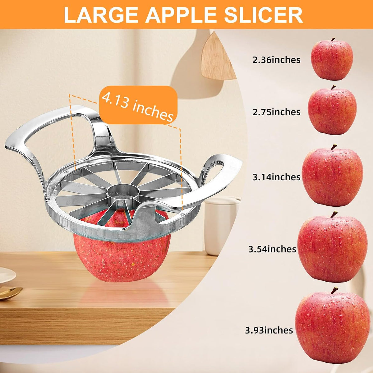 Apple Slicer and Corer,12 Blades Stainless Steel Apple Corer