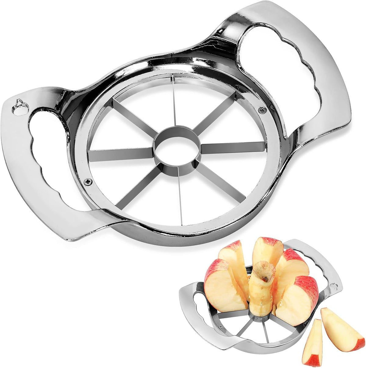 Apple Slicer and Corer,12 Blades Stainless Steel Apple Corer