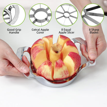 Apple Slicer and Corer,12 Blades Stainless Steel Apple Corer