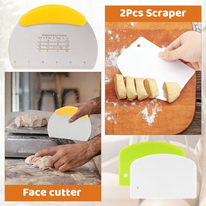 Bread Baking Tools Set, 12 Piece Kit with Silicone Baking Mat 21.5 cm, Bread Lame with 5 Blades and Pouch, Pastry Brush, 3 Dough Boards, Oven Safe Dishwasher Safe