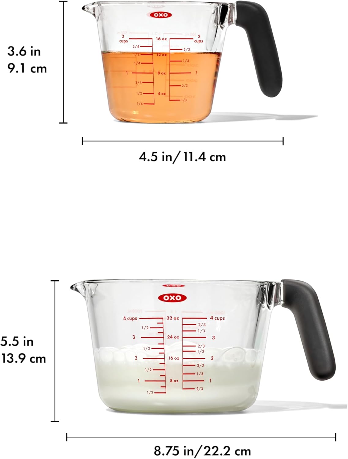 Good Grips 2-Cup and 4-Cup Glass Measuring Cup Set
