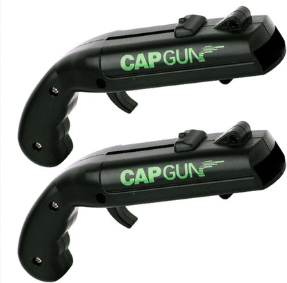 bottle cap shooting gun - Fun bottle opener tool launches bottle caps for parties, barbecues, and bar games (color)
