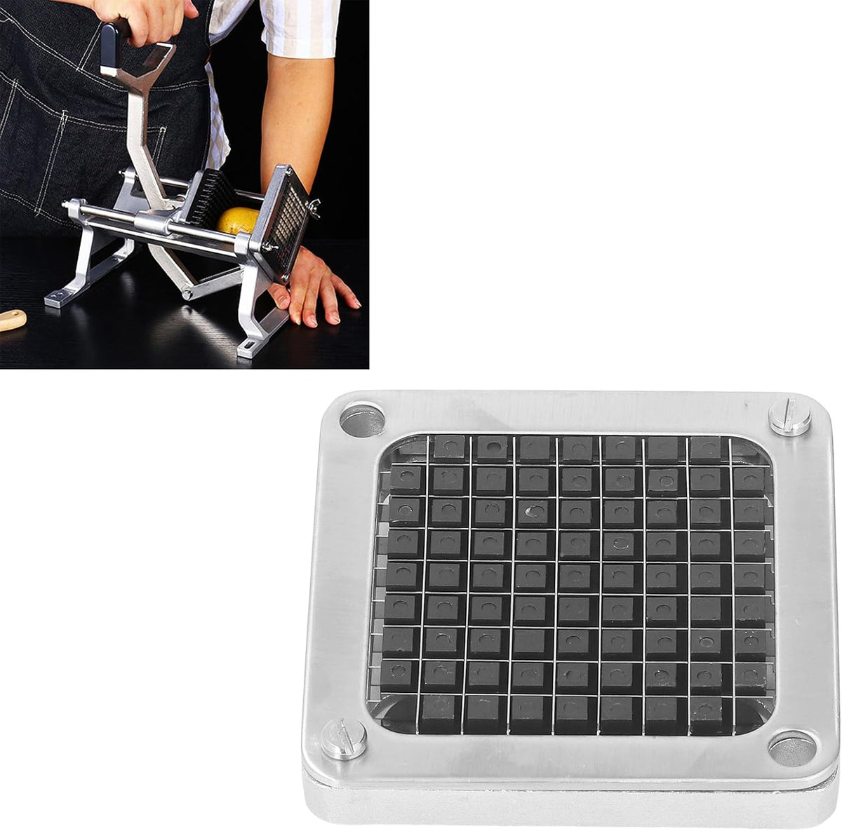 French Fry Cutter Replacement Blade dicer blade Stainless Steel Manual Potato Cutting Machine Blade Commercial Vegetable Chopper Dicer for Fruit Cutting Machine Potatischipsmaskin