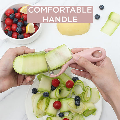 Social Chef 2-Piece Vegetable Peeler Set- Set of 2 Stainless Steel Blade Vegetable Peelers Set - Y Peeler and Swivel Peeler for Peeling Potatoes, Vegetables and Fruits (Navy)