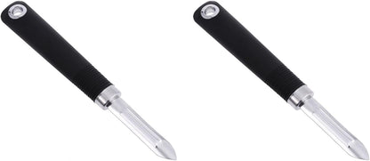 2-Pack Stainless Steel Vegetable Peeler Non Swivel Fruit Peeler with Dual-Edge Blade Hanging Hole for Right & Left Handed Use Kitchen Tool for Carrots Potatoes Cucumbers Pears 7.87 Inch