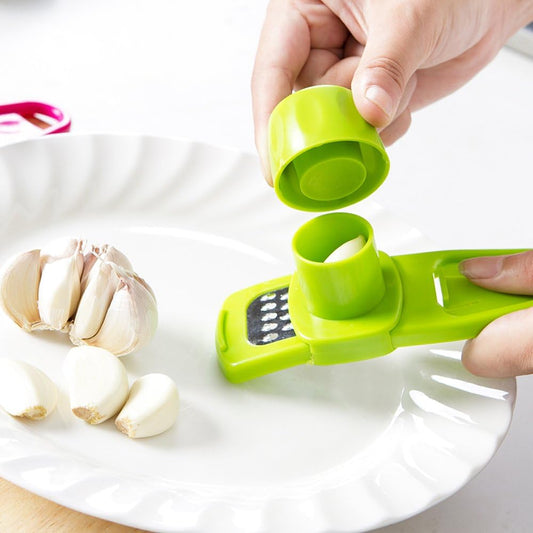 3 Pcs Mini Ginger Garlic Grinding Planer Slicer Multi Functional Cutter Tool