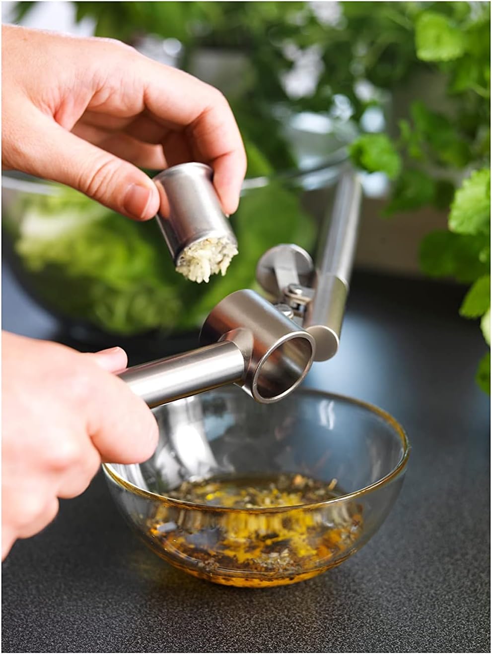 KONCIS Garlic Press, Stainless Steel, Pack of 1