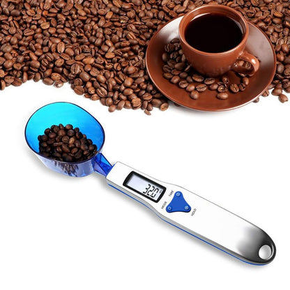 Grams Digital Kitchen Measuring Spoon,Three Different Specifications Food Scale Spoon with Scale Design, Weight from 0.1 Grams to 500 Grams Support Unit g/oz/gn/ct (with 2 AAA Batteries)