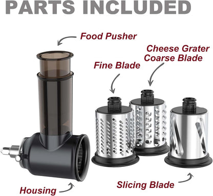 Stainless Steel Slicer Shredder Attachment for KitchenAid Mixer