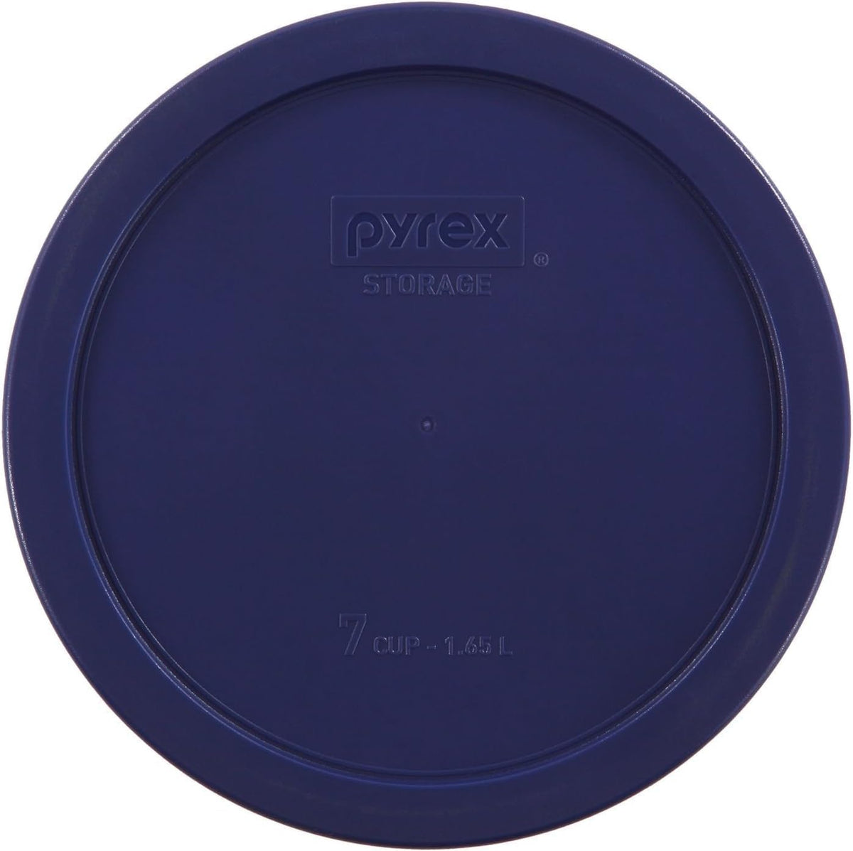 7203 7-Cup Glass Bowls and 7402-PC Blue Lids (2-Pack) - Made in USA