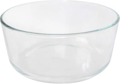 7203 7-Cup Glass Bowls and 7402-PC Blue Lids (2-Pack) - Made in USA