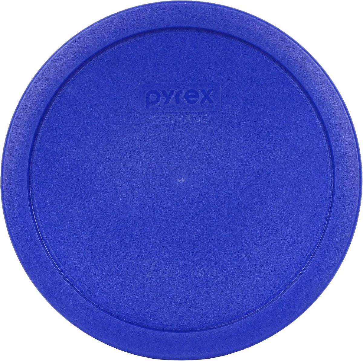 7203 7-Cup Glass Bowls and 7402-PC Blue Lids (2-Pack) - Made in USA