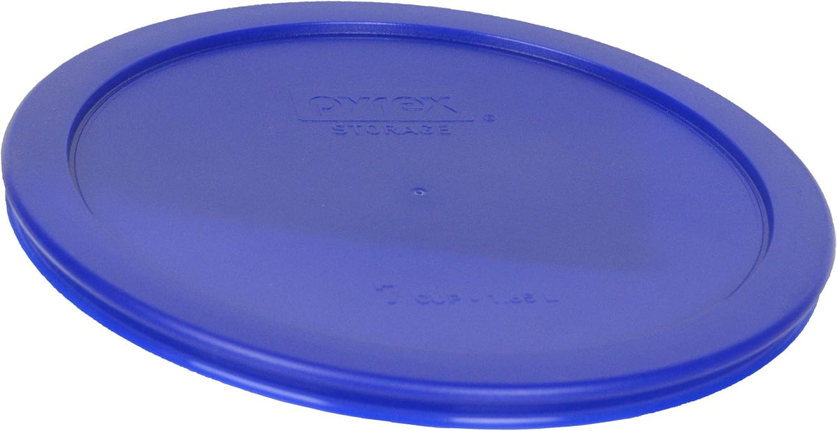 7203 7-Cup Glass Bowls and 7402-PC Blue Lids (2-Pack) - Made in USA