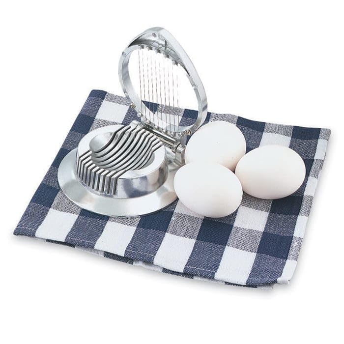 47040 Cast Aluminum 4-1/2" Egg Slicer, Silver