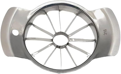 6.9 Inch Stainless Steel Large Apple Slicer,12 Slice Heavy Duty Apple Cutter Sharp Apple Slicer Corer,Apple Corer Tool,for Pear Potato Slicer and More