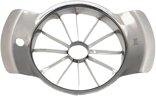 6.9 Inch Stainless Steel Large Apple Slicer,12 Slice Heavy Duty Apple Cutter Sharp Apple Slicer Corer,Apple Corer Tool,for Pear Potato Slicer and More