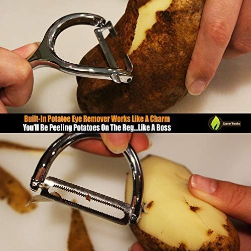 Vegetable Y Peeler Julienne Swivel Slicer With Potato Eye Remover for Peeling Fruits and Vegetables - Kitchen Gadgets