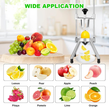 Commercial Vegetable Chopper Dicer w/3 Replacement Blades Onion Dicer Commercial Heavy Duty Vegetable Fruit Chopper Stainless Steel French Fry Cutter