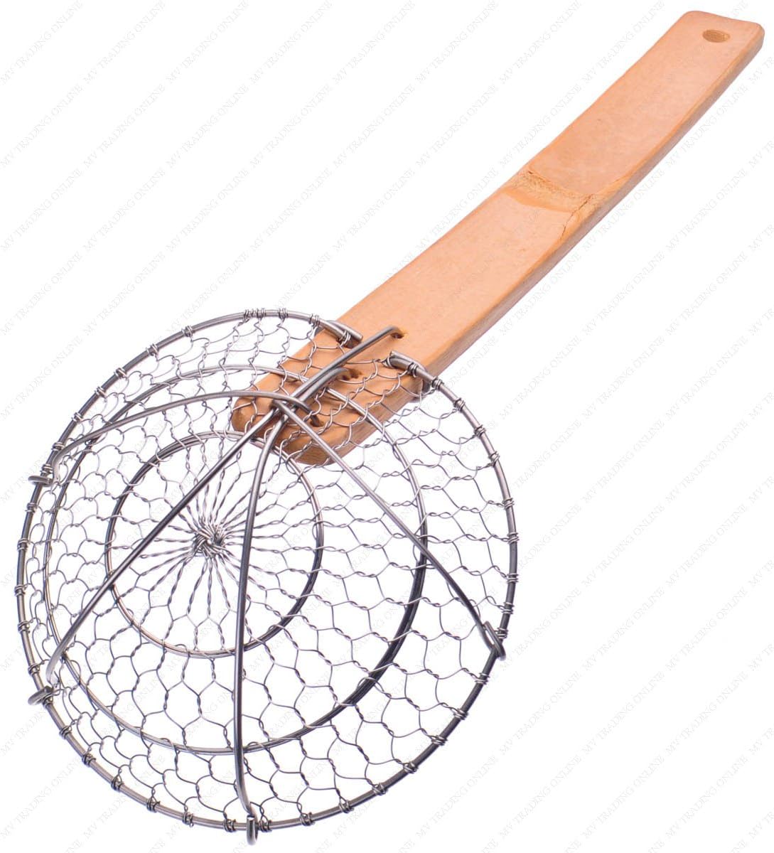 SSK2 Stainless Steel Asian Spider Skimmer Strainer, 2½-Inch, Set of 10 Inches