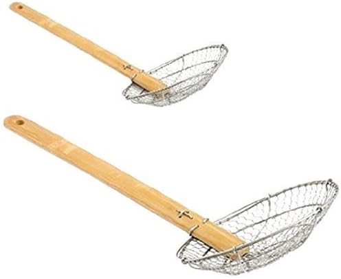 SSK2 Stainless Steel Asian Spider Skimmer Strainer, 2½-Inch, Set of 10 Inches