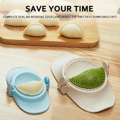 Dumpling Maker Set with Dough Cutter and Empanada Press Mold - Effortlessly Make Perfect Dumplings, Calzones, Pierogi, Chinese Turnovers (3")