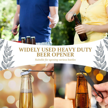 50 Pcs Bottle Openers Stainless Steel Flat Bottle Opener Bulk 3.4 x 1.3 Inches Bartender Beer Key Soda Can Mini Speed for Kitchen, Bar or Restaurant