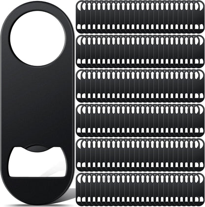 50 Pcs Bottle Openers Stainless Steel Flat Bottle Opener Bulk 3.4 x 1.3 Inches Bartender Beer Key Soda Can Mini Speed for Kitchen, Bar or Restaurant
