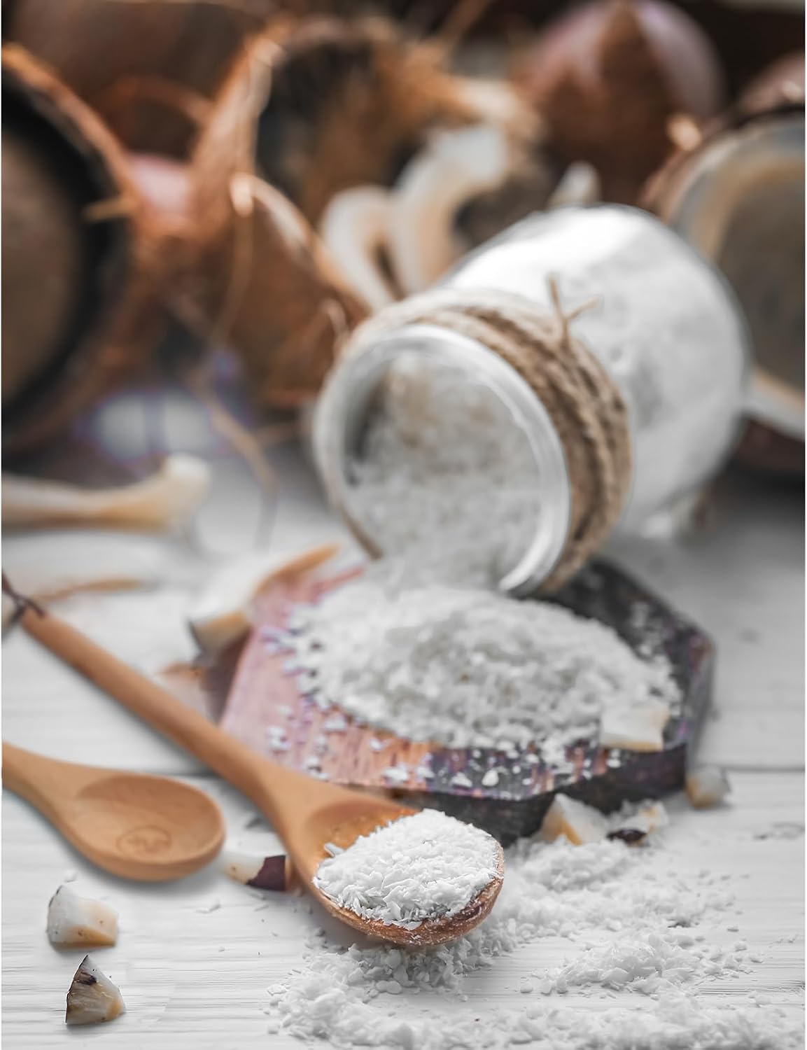 10 Piece Measuring Cups and Measuring Spoons Set, Handcrafted Wood Measuring Cups with Tablespoon Teaspoon Measuring spoons for Dry Ingredients, Natural Wooden Measuring Set for Cooking Baking