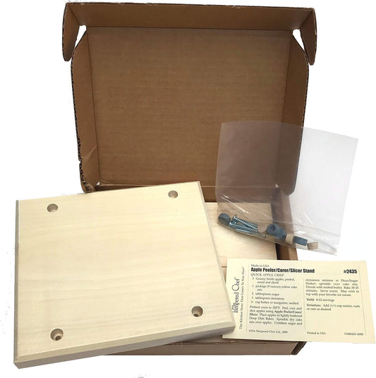 The Wood Stand, for use with the Apple Peeler/Corer/Slicer