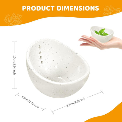 Herb Stripper Bowl, With 4 Holes - Kitchen Tool for Separating Leaves from Stems, Herb Peeler & Remover for Parsley, Thyme, Rosemary