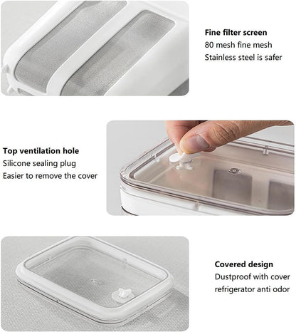 Yogurt Strainer—【1.9QT/0.475GAL Total】 & 【0.9QT/0.23GAL Filter】, Yogurt Strainer Greek Yogurt Strainer Yogurt Press, BPA-Free PP Strainer for Whey Separation（Totle1.9QT）