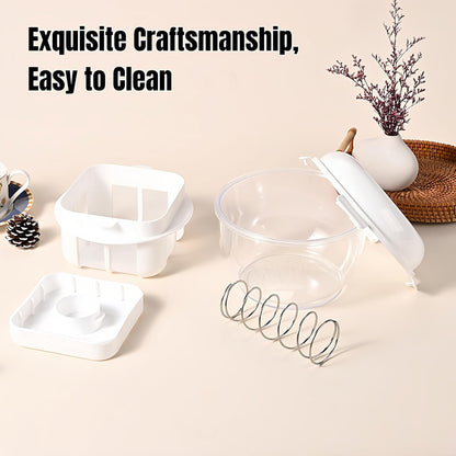 Yogurt Strainer—【1.9QT/0.475GAL Total】 & 【0.9QT/0.23GAL Filter】, Yogurt Strainer Greek Yogurt Strainer Yogurt Press, BPA-Free PP Strainer for Whey Separation（Totle1.9QT）