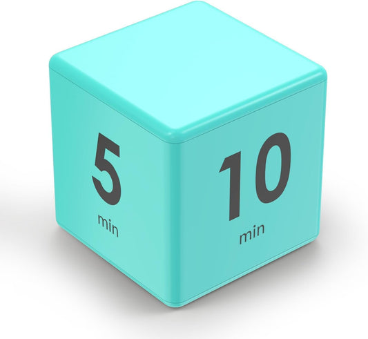 Cube Timer, Gravity Flip Kitchen Timer for Time Management | Gravity flip timer with 1, 3, 5 ,10 minute,mint