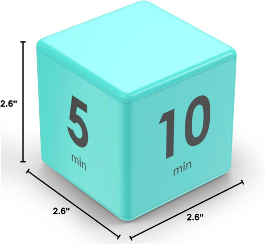 Cube Timer, Gravity Flip Kitchen Timer for Time Management | Gravity flip timer with 1, 3, 5 ,10 minute,mint
