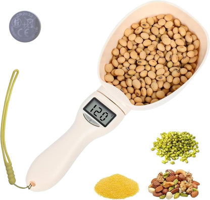 Electronic Measuring Spoon, Weighs 0.1g-800g Precision, Digital Kitchen Spoon Scale, Clear LCD Display, Includes Button Battery, Ideal For Cooking, Baking, Coffee Brewing, Pet Feeding