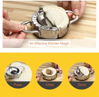 Best Utensils Stainless Steel Ravioli Mold Pierogi Dumpling Maker Wrapper Pastry Dough Cutter Kitchen Accessories (S: DIA. 3 inch)