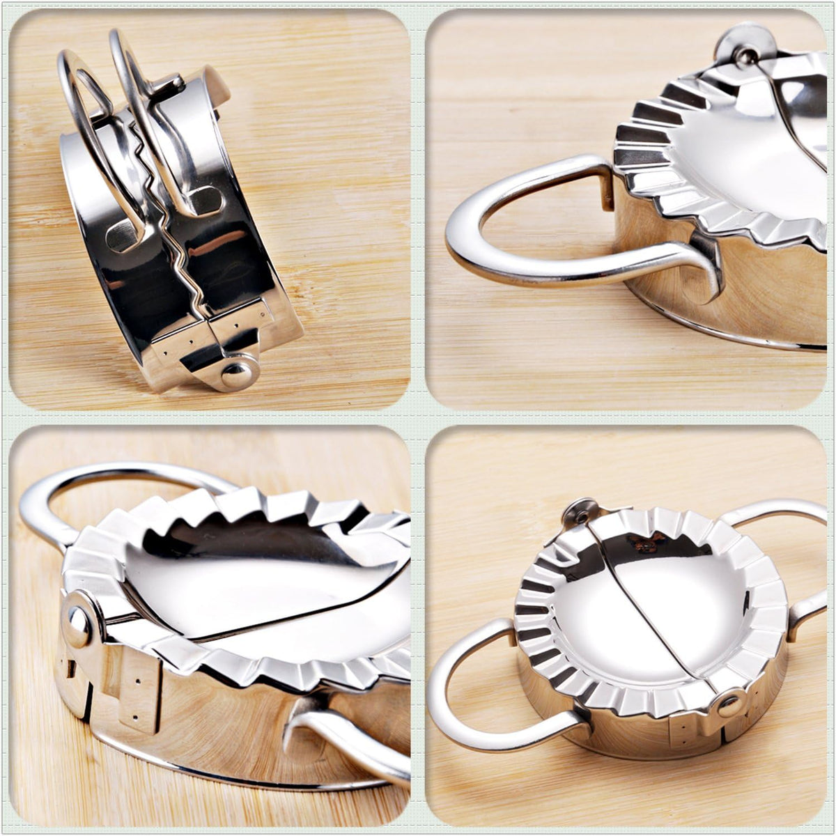 Best Utensils Stainless Steel Ravioli Mold Pierogi Dumpling Maker Wrapper Pastry Dough Cutter Kitchen Accessories (S: DIA. 3 inch)
