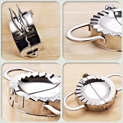Best Utensils Stainless Steel Ravioli Mold Pierogi Dumpling Maker Wrapper Pastry Dough Cutter Kitchen Accessories (S: DIA. 3 inch)