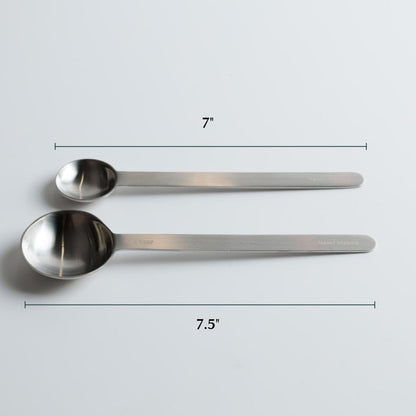 Stainless Steel Measuring Spoon/Scoop Matcha Set - 2g (1 teaspoon) and 6g (1 table spoon) Serving Of Matcha Powder