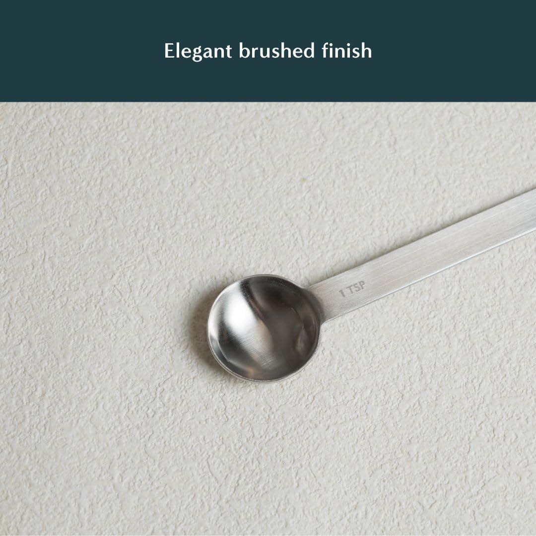 Stainless Steel Measuring Spoon/Scoop Matcha Set - 2g (1 teaspoon) and 6g (1 table spoon) Serving Of Matcha Powder