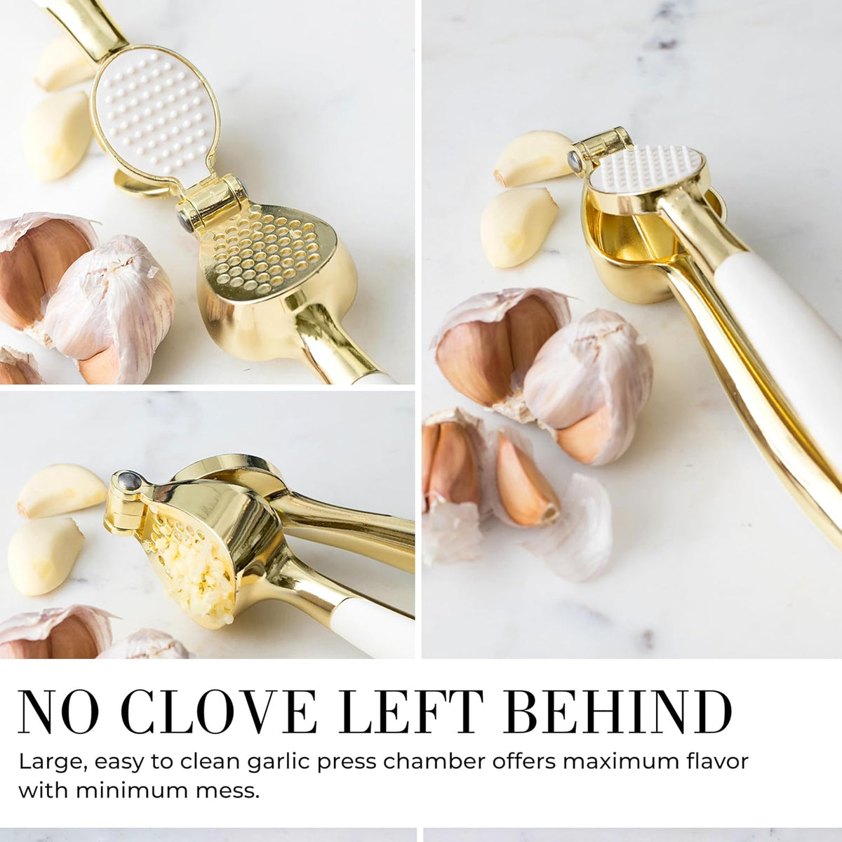 Beige and Gold Kitchen Utensils Set