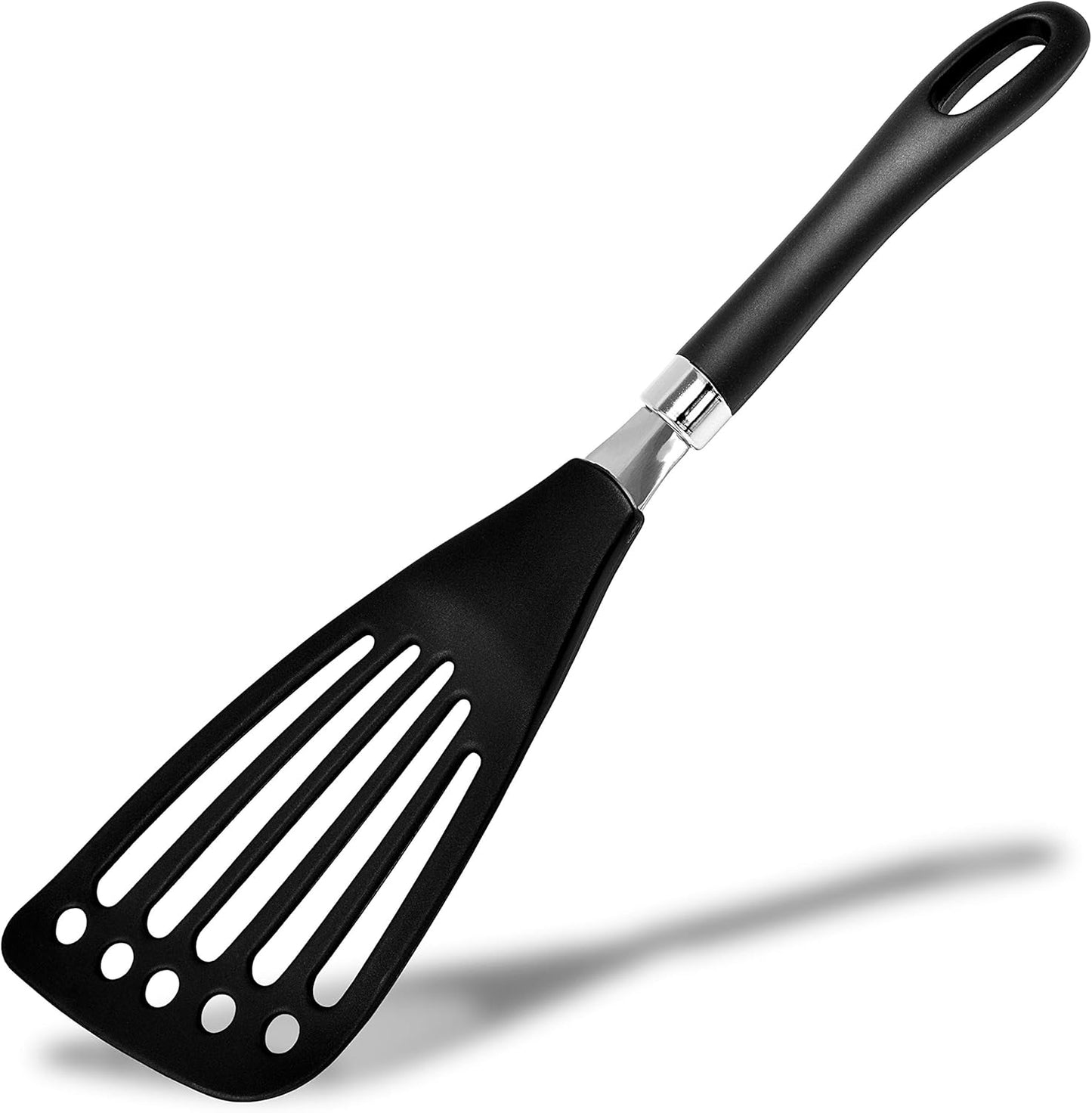 Nylon Spatula Slotted Turner Fish Turner Kitchen Utensils 12" | Seki Japan Right Handed Nylon Spatula Wide Thin