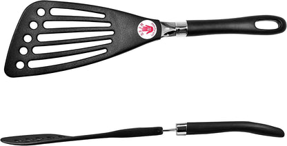 Nylon Spatula Slotted Turner Fish Turner Kitchen Utensils 12" | Seki Japan Right Handed Nylon Spatula Wide Thin