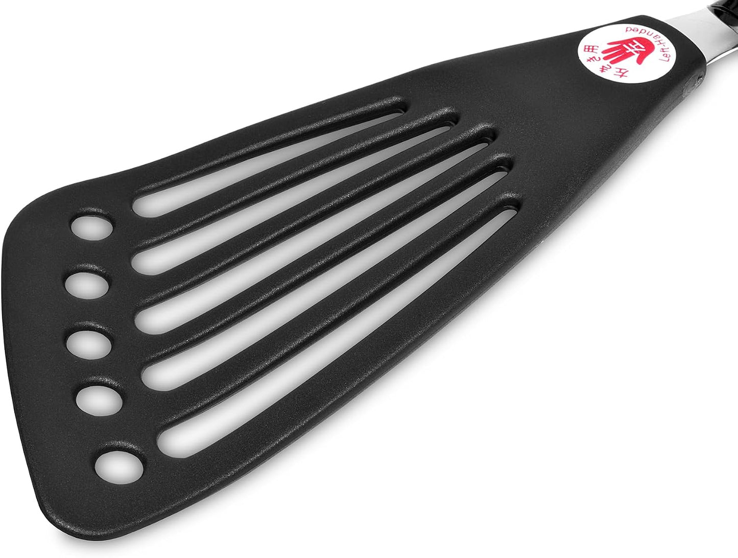 Nylon Spatula Slotted Turner Fish Turner Kitchen Utensils 12" | Seki Japan Right Handed Nylon Spatula Wide Thin